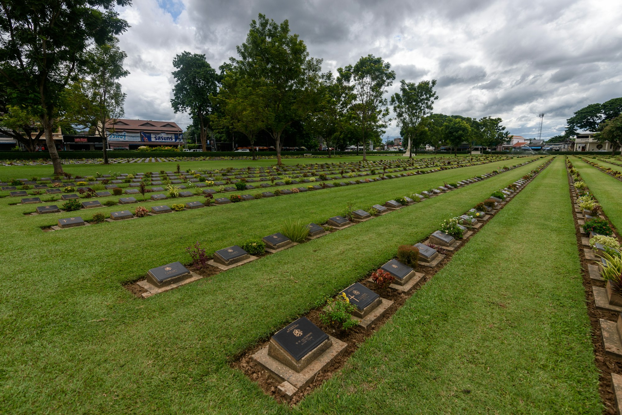 War Graves, a Commonwealth War Graves Commission cemetery at Kanchanaburi.
